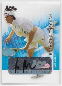 2008 ACE AUTHENTIC GRAND SLAM BREAKING THROUGH AUTOGRAPH Jamie Murray #BT16