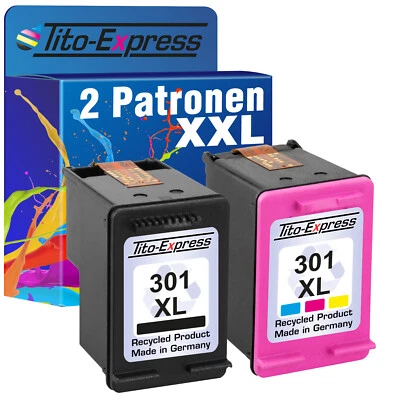 Druckerpatronen für HP 301 XL Deskjet 1050 1510 2540 2050 3050 Envy 4500 5536 - Bild 1 von 4