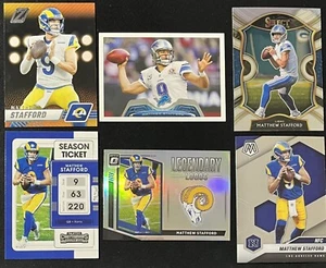 6 Karten NFL Lot Matthew Stafford Los Angeles Rams Legendary Logos Prizm & mehr - Bild 1 von 8