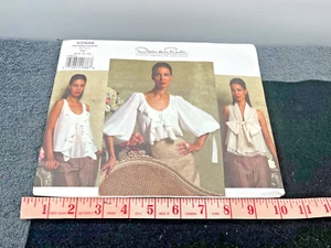 vintage pattern dress oscar de la renta puffy big bow blouse uncut vogue fancy - Picture 1 of 15