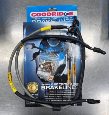 NUEVO KIT LÍNEA FRENO DELANTERO GOODRIDGE, KAWASAKI ZX10R, 2006/07, KW1029-2FC Foto 1 de 2