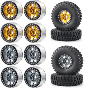 4pcs CNC Aluminum 1.9" Beadlock 1/10 RC Wheel Rims For Axial 1/10 Wraith TRX-4 - Picture 1 of 23