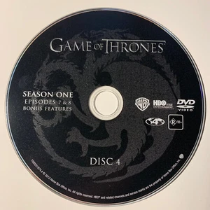 Game Of Thrones Season 1 Disc 4 ONLY Replacement DVD R4 Pre-Owned - Picture 1 of 1