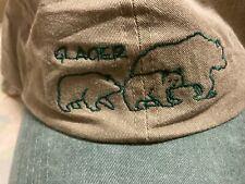 Glacier National Park Montana Hat Brown with Green Brim. Moma Bear and Cubs