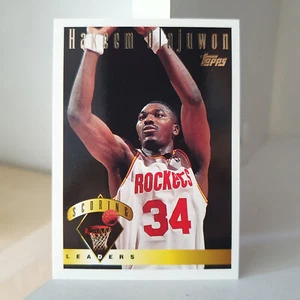 Hakeem Olajuwon 1995-96 Topps Leaders NBA Basketball Card #7 - Picture 1 of 2