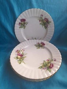Royal Albert Highland Thistle 6 x Salad Dessert Plates - Set 1 - Picture 1 of 20