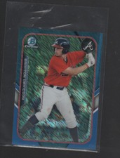 BRAXTON DAVIDSON 2015 BOWMAN CHROME THE FARM'S FINEST MINI BLUE REFRACTOR  /150
