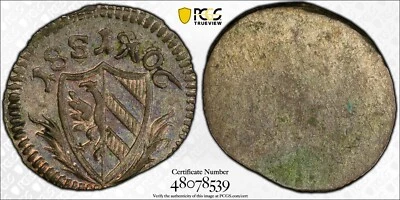 1806 Nurnberg Uniface Pfennig PCGS MS64 - Image 1 of 2