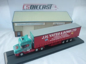 Camión Oxford Diecast/Moderno 1:76th Scania T-cab Curtainside J.H Yates 76TCAB003 - Imagen 1 de 3
