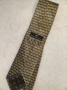 Daniel De Fasson 100% Pure Silk Tie Yellow/gold Necktie Designer - Picture 1 of 5