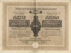 Trifailer Kohlenwerks-Gesellschaft – Aktie über 200 Kronen, Wien, 1. Juli 1923