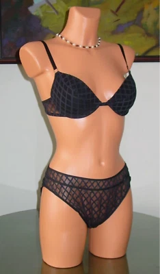 Nuevo con etiquetas 8 Huit of France CABARET Sujetador / Panty, 36A / XXL Noir Foto 1 de 2