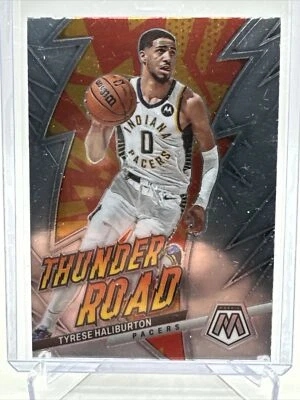 Tyrese Haliburton 2022-23 Panini Mosaic Thunder Road #3 Indiana Pacers - Image 1 of 4