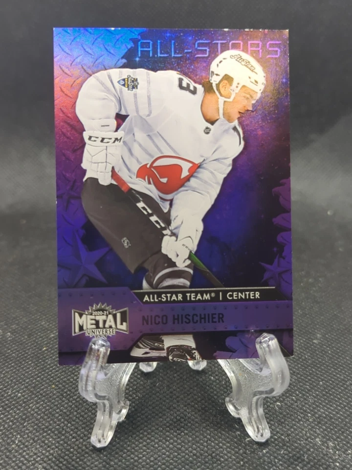 2020-21 Skybox Metal Universe All-Stars Purple Spectrum /199 Nico Hischier #193 - Image 1 of 2