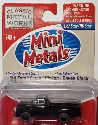 CMW #30200A 1954 Ford F-350 9' Express Box 1 Ton Pickup Truck Black HO 1/87 - Image 1 of 3