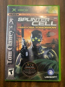 Original Microsoft XBox Tom Clancy's Splinter Cell Pandora Tomorrow Video Game - Foto 1 di 3