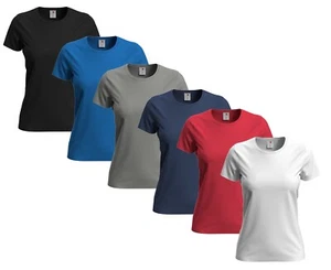 Stedman Comfort ST2160 Womens Ladies Cotton Crew Neck Tee T-Shirt - Picture 1 of 8