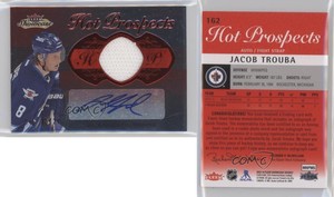 2013-14 Fleer Showcase Red Glow /27 Jacob Trouba #162 Rookie Auto RC