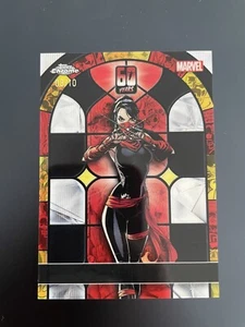 Elektra Topps Cromo Marvel Daredevil 60 Aniversario Negro Refractor/10 - Imagen 1 de 12
