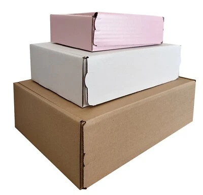 MEG4TEC PEEL & SEAL SHIPPING CARDBOARD BOXES POSTAL MAILING GIFT PACKET SMALL PARCEL