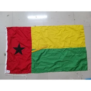 GUINEA BISSAU Vintage Country Out Door Flag | From Ship Salvage (7264) - Imagen 1 de 1