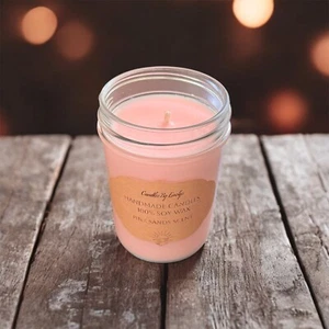 100% Soy Wax Handcrafted Candle with Pink Sands Scent - Elegant and Relaxing - Picture 1 of 6