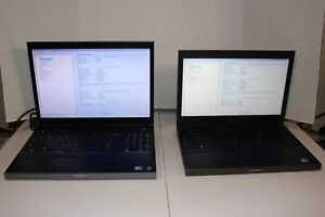 Lot of 2 Dell Precision M4600 15.6" & M6500 17" i7 Laptops AS IS BOOTS INCOMPLT