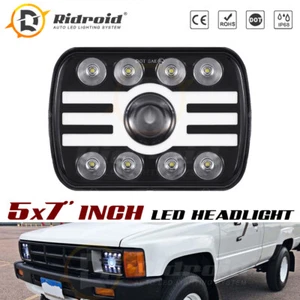 Rectangle H5054 H6054 7x6 5x7 LED Headlights for Jeep Wrangler YJ Cherokee XJ - Picture 1 of 12