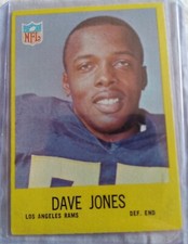 1967 Philadelphia - Dave on Card #90 Deacon Jones Rams