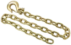 Set of 2 NEW Trailer Safety Chains - 42" Long with 5/16" Clevis Slip - Picture 1 of 1