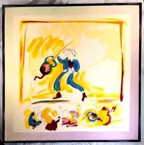 JOHN LENNON Lithograph Painting, It's Only Rock N Roll, 23X23" purchased in 1987 - Picture 1 of 22