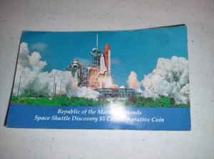 Republic of the Marshall Islands Space Shuttle Discovery $5 Commemorative Coin - Picture 1 of 7