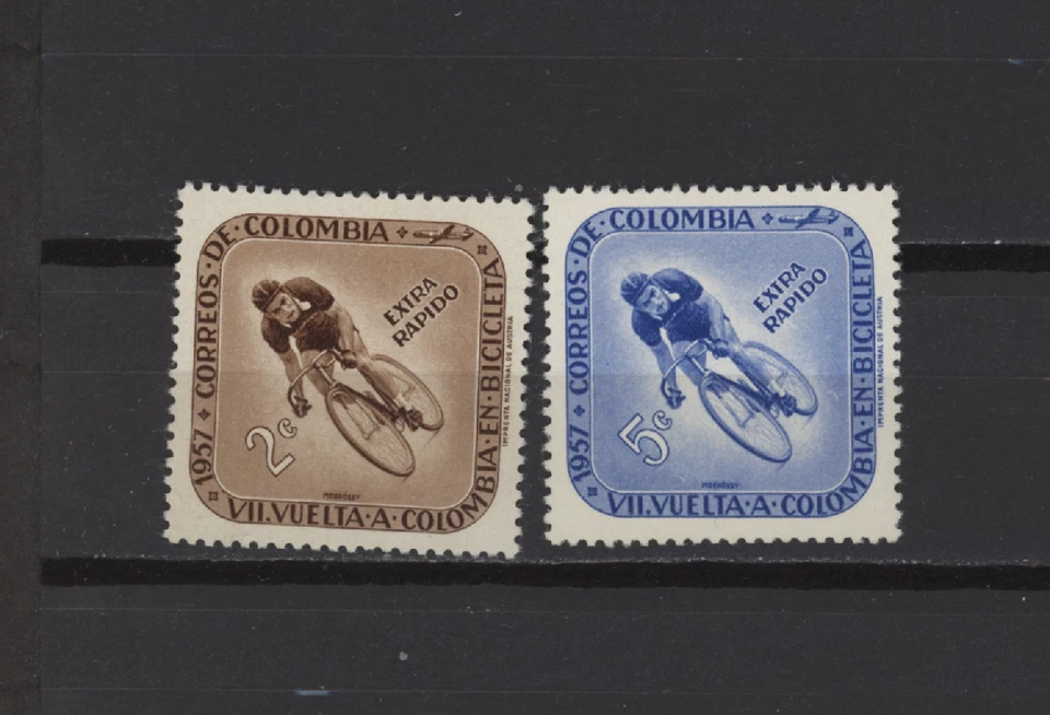 S55015 Colombia 1957 MNH Ciclismo 2v Foto 1 de 1