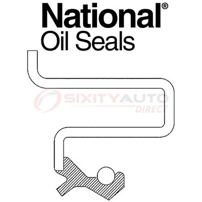 National Auto Transmission Oil Pump Seal for 1999-2000 BMW 328i 2.8L L6 - wm Foto 1 de 4