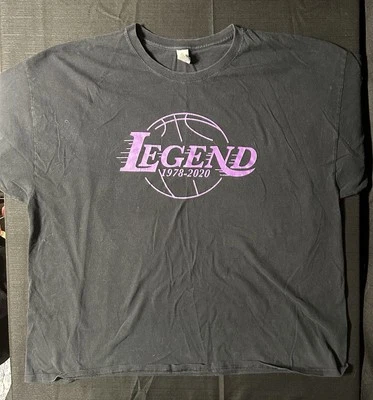 Gildan Kobe Bryant Black T-Shirt Men’s Size 3XL Purple Legend 1978-2020 Graphic - Image 1 of 4