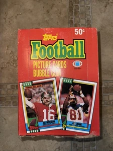 Topps 1990 Football Picture Cards Bubble Gum Joe Montana Sealed Packs 36ct - Bild 1 von 7