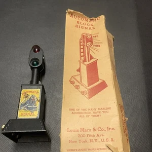 Louis Marx Marlines Automatic Block Signal #454 Red Green Lights - Picture 1 of 9