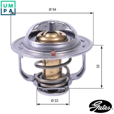 THERMOSTAT COOLANT TH42589G1 FOR VAUXHALL ZAFIRA/Mk/II CORSA/III ASTRAVAN 1.7L - Image 1 of 4