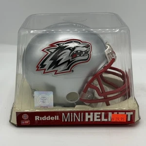 New Mexico Lobos NCAA Riddell Speed Silver Mini Helmet - Picture 1 of 4