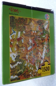 HEYE 1500 Piece Jigsaw Puzzle-Fun at the Farm 8832-2002-Complete-Michael Ryba - Picture 1 of 10