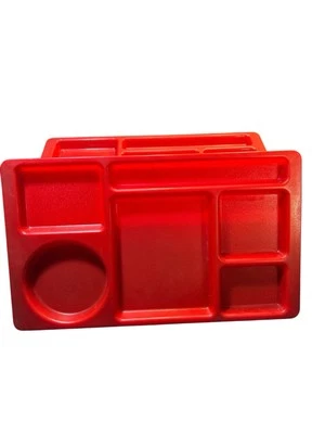 Juego de 8 bandejas de almuerzo vintage Cambro 915cw Foto 1 de 4