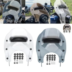 Motorcycle Windshield Windscreen w/Vent Fit for Harley Road King FLHR 1994-2022 - Picture 1 of 26