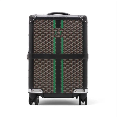 Estuche de transporte Goyard Bourget 50 PVCx cuero negro Foto 1 de 4