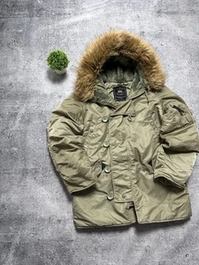 Vintage Alpha Flyer’s Industries USA N-3B Parka Jacket Streetwear Military - Picture 1 of 9