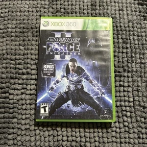 Star Wars The Force Unleashed II 2 Microsoft Xbox 360 Complete CIB W/MINI BOOK - Picture 1 of 4
