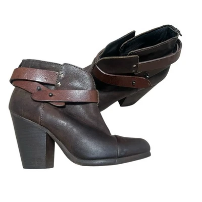 Anthropologie Rag & Bone Harrow Women's 35 Non Slip Brown Leather Boots Italy - Image 1 of 3