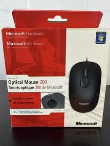 Microsoft Basic Optical Mouse Scroll Wheel PS/2 PC MAC USB Wired Mouse - Picture 1 of 3