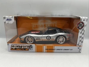 1/24 Jada Bigtime Muscle Black 1969 Chevrolet Corvette Stingray ZL1 jm 32775 - Picture 1 of 20