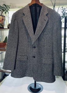 Herren TownCraft Fischgrät Tweed Lammwolle Blazer Jacke Sportanzug 42” Brustumfang - Bild 1 von 11