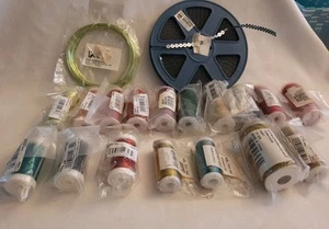 Konvolut neue Spulen Basteldraht verschiedene Messgeräte, verschiedene Metall, insgesamt 19. - Bild 1 von 21